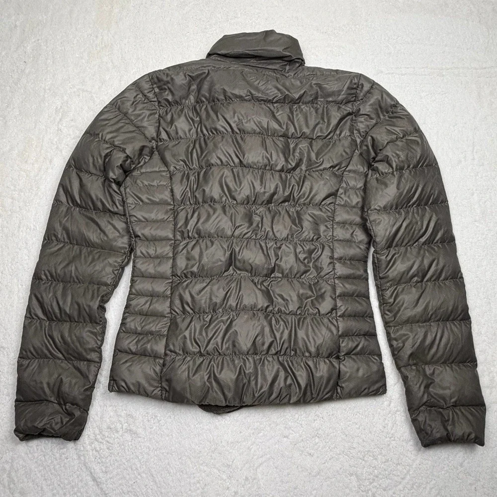Athleta Goose Down Puffer Jacket‎ Brown Women's Lightweight Coat